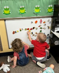 Littles in the classroom. 