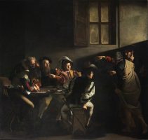 In the moment Christ points toward Matthew, light breaks into human plans. This painting reminds us that true purpose begins not with following our own dreams, but with answering Jesus’ call and allowing His direction to shape our lives.
