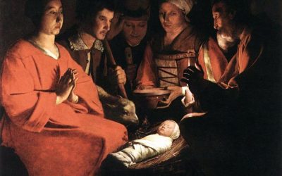 In the quiet glow of the manger, the peace of God rests on those who believe.